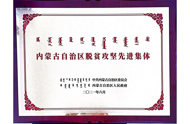 內(nèi)蒙古自治區(qū)脫貧攻堅先進集體 